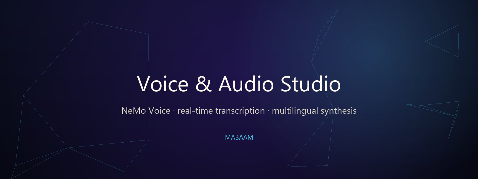 Voice & Audio Studio